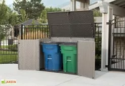 Lifetime Coffre De Rangement Extérieur En Résine Effet Bois - 2407 L 10 Lifetime Coffre De Rangement Extérieur En Résine Effet Bois - 2407 L -Abri et rangement boutique cache poubelle resine lifetime