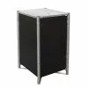 HIDE Cache-poubelle Simple En Acier Et Composite Aluminium 69 X 80 X 115 Cm -Abri et rangement boutique cache poubelle simple acier alu 240l noir
