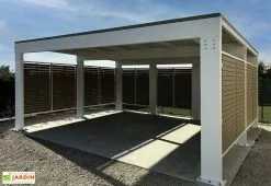 Helios Arredo Urbano Carport Double En Acier Galvanisé Pompei – 29 M²