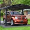 Canopia Carport En Aluminium Arcadia 5,07 X 3,59 M - Gris -Abri et rangement boutique carport aluminium almicar palram gris fonce 2