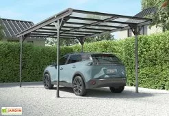Forest Style Carport Autoportant En Aluminium Et Polycarbonate 15 M² – Lola