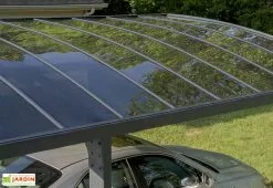 Carport Arizona Breeze 4,95 X 2,89 M Gris | Palram - Canopia -Abri et rangement boutique carport aluminium polycarbonate autoportant design 495x300 2