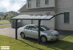 Carport Arizona Breeze 4,95 X 2,89 M Gris | Palram - Canopia -Abri et rangement boutique carport aluminium polycarbonate autoportant design 495x300 4