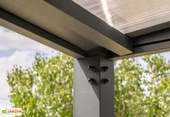 TRIGANO Carport En Aluminium Et Polycarbonate Libeccio 15 M² -Abri et rangement boutique carport aluminium polycarbonate libeccio 15 m 2