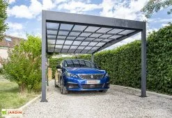 TRIGANO Carport En Aluminium Et Polycarbonate Libeccio 15 M²