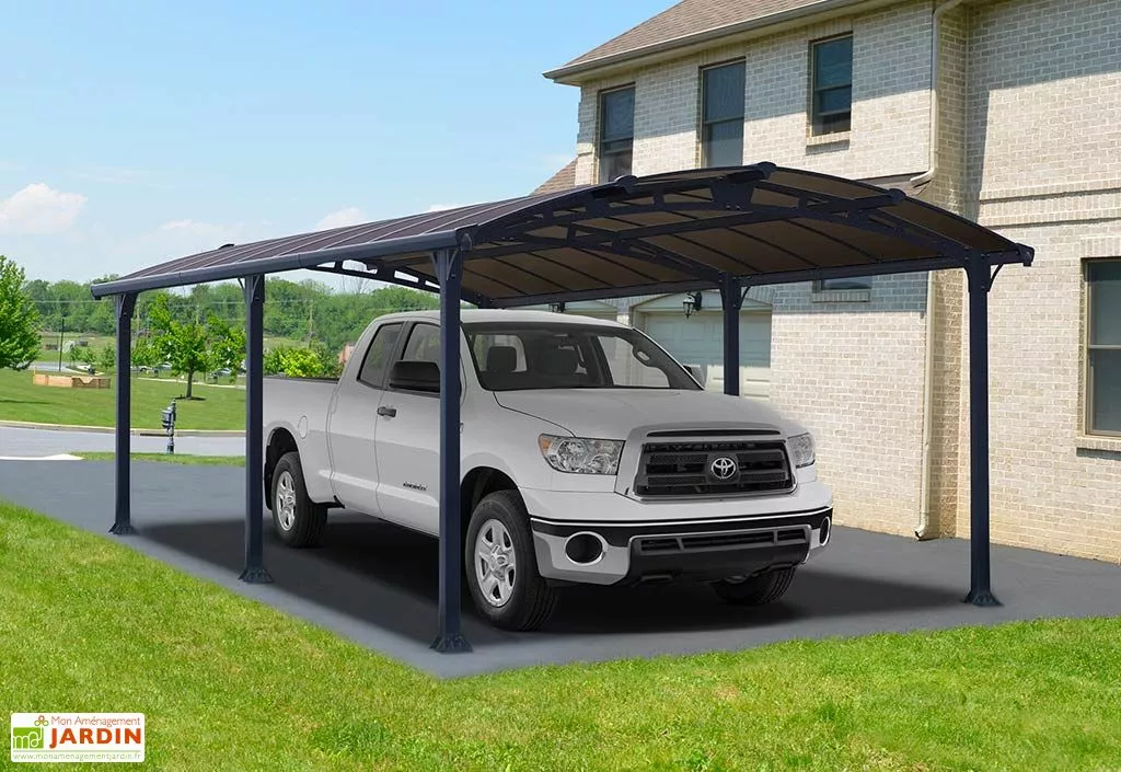Carport Arcadia 6,49 X 3,59 M Gris | Palram - Canopia 3 Carport Arcadia 6,49 X 3,59 M Gris | Palram - Canopia