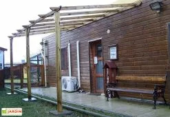 Habrita Carport Bois Adossable Autoclave Monopente 3x5m -Abri et rangement boutique carport bois adossable autoclave monopente 3x5m