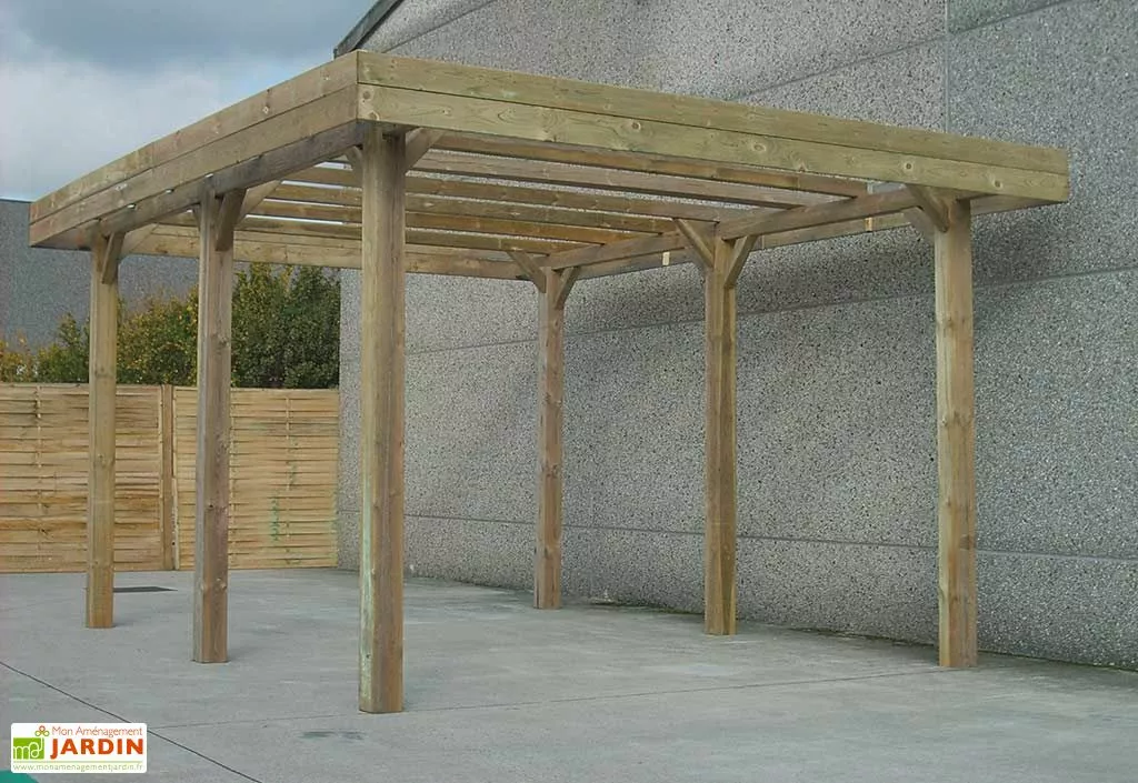 Solid Carport Double En Bois Autoclave Pour Camping Car (506x606cm) 3 Solid Carport Double En Bois Autoclave Pour Camping Car (506x606cm)