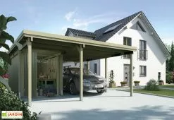 Weka Carport En Bois PLUS XL (5x6)