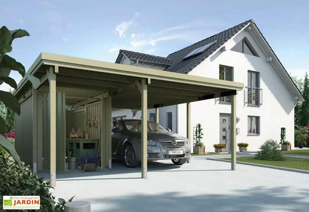 Weka Carport En Bois PLUS XL (5x6) 3 Weka Carport En Bois PLUS XL (5x6)