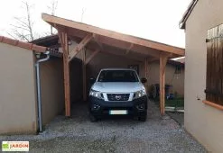 C.P.B.F Carport En Bois Douglas Toit 1 Pente 12 à 20 M² – Provence 4 Poteaux
