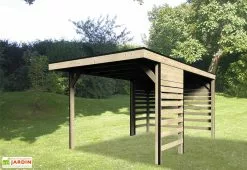 Décor Et Jardin Carport En Bois 1 Voiture (4,80x2,98m)