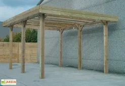 Solid Carport Bois Autoclave Modulable 4 X 5 M -Abri et rangement boutique carport bois modulable 4x5 1