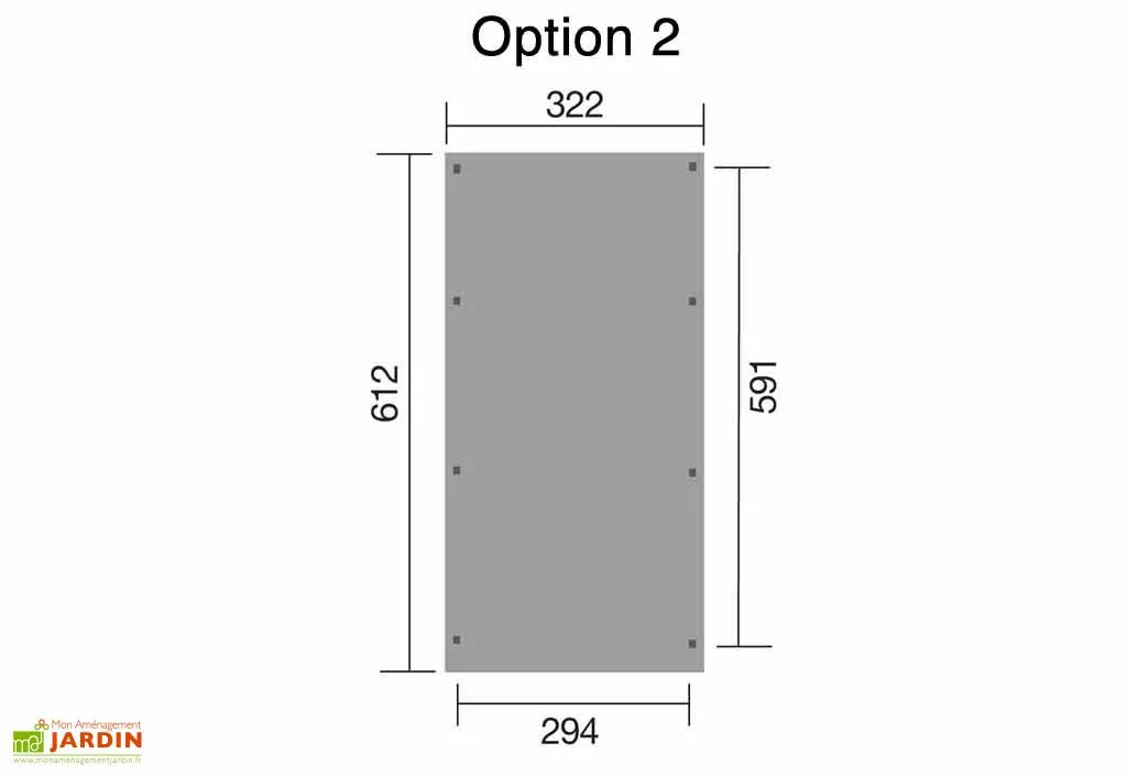 Weka Carport Bois Optima 1 Voiture (Plusieurs Tailles) 6 Weka Carport Bois Optima 1 Voiture (Plusieurs Tailles) – Image 4