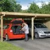 Weka Carport Bois Optima Duo 2 Voitures (Plusieurs Tailles) -Abri et rangement boutique carport bois optima duo 1