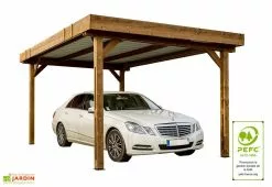Habrita Carport En Bois Traité Haute Température 4,5 X 3 M Thones + Bac Acier 7 Habrita Carport En Bois Traité Haute Température 4,5 X 3 M Thones + Bac Acier -Abri et rangement boutique carport bois traite haute temperature tonnelle bac acier 5m 3