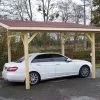 Habrita Carport Bois Toit 1 Pente + Bardeaux Bitumés – 5 X 3 M 1 Habrita Carport Bois Toit 1 Pente + Bardeaux Bitumés – 5 X 3 M -Abri et rangement boutique carport bois traite monopente bardeaux bitumes 1 voiture 5m