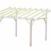 Habrita Carport Bois Toit 1 Pente (Sans Couverture) – 5 X 3 M -Abri et rangement boutique carport bois traite monopente sans couverture 1 voiture 5m 1