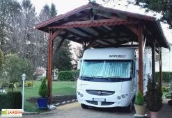 C.P.B.F Carport Camping-car Bois Douglas 23 à 41 M² H. 3,20 M – Azur 6 Poteaux -Abri et rangement boutique carport camping car 230cm bois cpbf azur