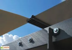 Carport Camping-car Alpine 5,07 X 3,52 M Gris | Palram - Canopia -Abri et rangement boutique carport camping car aluminium polycarbonate alpine palram toiture profils 2