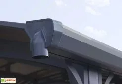 Carport Camping-car Alpine 12,9 X 3,59 M Gris | Palram - Canopia -Abri et rangement boutique carport camping car aluminium polycarbonate arcadia alpine 12700 46 m 2