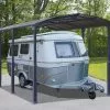 Carport Camping-car Alpine 5,07 X 3,52 M Gris | Palram - Canopia -Abri et rangement boutique carport camping car aluminium polycarbonate arcadia alpine 5000 18m 1