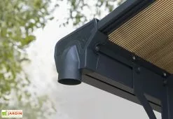 Carport Camping-car Alpine 6,49 X 3,52 M Gris | Palram - Canopia -Abri et rangement boutique carport camping car aluminium polycarbonate arcadia alpine 6400 23m 2