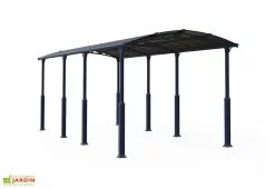 Carport Camping-car Alpine 8,63 X 3,52 M Gris | Palram - Canopia -Abri et rangement boutique carport camping car aluminium polycarbonate arcadia alpine 8500 30 m 1