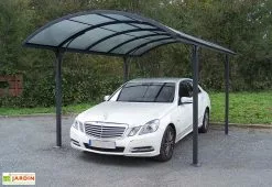 Habrita Carport Design En Aluminium à Toit Rond En Polycarbonate 305x485x250 -Abri et rangement boutique carport design en aluminium a toit rond en polycarbonate 305x485x250 1