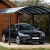 Habrita Carport Design En Aluminium à Toit Rond En Polycarbonate 305x485x250 -Abri et rangement boutique carport design en aluminium a toit rond en polycarbonate 305x485x250 2
