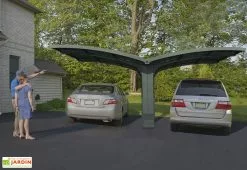 Carport Double Arizona Breeze 4,95 X 5,78 M Gris | Palram - Canopia