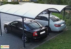Habrita Carport Double Aluminium Et Polycarbonate 590 X 485 Cm -Abri et rangement boutique carport double aluminium polycarbonate car6048 2