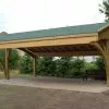 Jagram Carport 3 Voitures En Bois Traité Revelatio 3 - 49 M² -Abri et rangement boutique carport en bois 3 voitures revelatio jagram