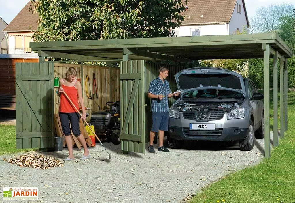 Weka Carport En Bois PLUS XL (5x6) 6 Weka Carport En Bois PLUS XL (5x6) – Image 4