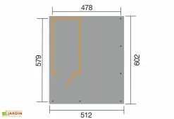 Weka Carport En Bois PLUS XL (5x6) 10 Weka Carport En Bois PLUS XL (5x6) -Abri et rangement boutique carport en bois plus xl 5x6 1