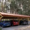 Jagram Carport 4 Voitures En Bois Traité Revelatio 4 - 69 M² -Abri et rangement boutique carport en bois revelatio 4 vehicules jagram shingle