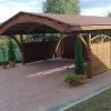 Jagram Carport Double En Épicéa Traité Et Lamellé Collé 609x605x339cm Nevada -Abri et rangement boutique carport epicea traite lamelle colle nevada double 1