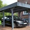 Forest Style Carport En Bois Braité 1 Voiture 13,3 M² - Louison