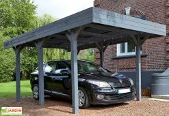 Forest Style Carport En Bois Braité 1 Voiture 13,3 M² - Louison
