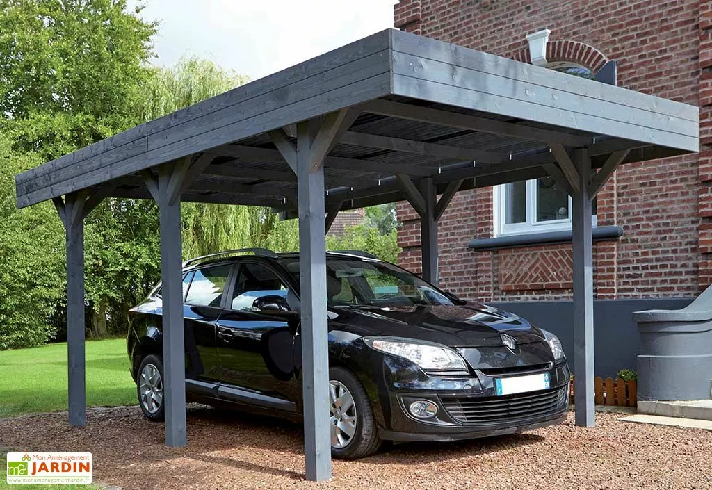 Forest Style Carport En Bois Braité 1 Voiture 13,3 M² - Louison 3 Forest Style Carport En Bois Braité 1 Voiture 13,3 M² - Louison