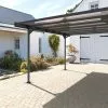 TRIGANO Carport En Métal Aluminium, Acier Et Polycarbonate 5 X 3 M - Mistral -Abri et rangement boutique carport metal toit plat aluminium polycarbonate 2