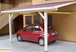Habrita Carport Mural En Bois D’Épicéa Traité 10 M²