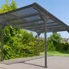 Westmann Carport Simple En Aluminium Et Polycarbonate Anthracite - 15,34 M² -Abri et rangement boutique carport simple alu polycarbonate