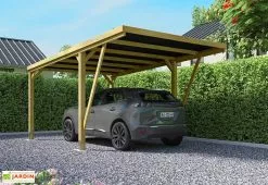 Forest Style Carport En Bois De Pin Traité Autoclave 16,5 M² - Victor Modern