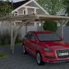 Weka Carport Simple En Bois De Pin Traité Et PVC Avec Arc 606 A T1 - 15 M² 1 Weka Carport Simple En Bois De Pin Traité Et PVC Avec Arc 606 A T1 - 15 M² -Abri et rangement boutique carport voiture bois arche weka