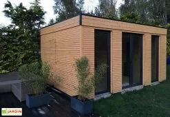 Décor Et Jardin Chalet En Bois Habitable Isolé 90 Mm Double Vitrage Toit Plat 23,04 M² -Abri et rangement boutique chalet abri habitable bois decorhome 21m2 1
