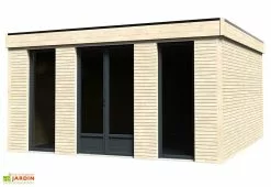 Décor Et Jardin Chalet En Bois Habitable Isolé 90 Mm Double Vitrage Toit Plat 23,04 M² -Abri et rangement boutique chalet abri habitable bois decorhome 21m2 3