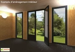 Décor Et Jardin Chalet En Bois Habitable Isolé 90 Mm Double Vitrage Toit Plat 23,04 M² -Abri et rangement boutique chalet abri habitable bois decorhome 21m2 4