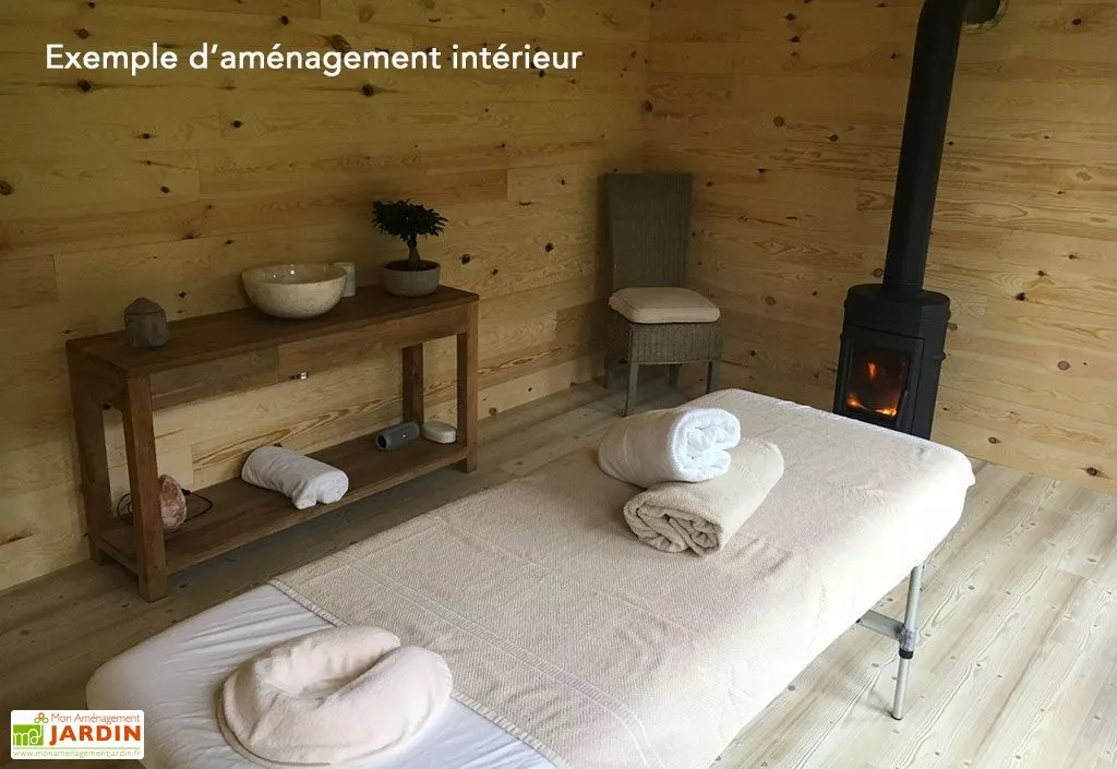 Décor Et Jardin Chalet En Bois Habitable Isolé 90 Mm Double Vitrage Toit Plat 9 M² 7 Décor Et Jardin Chalet En Bois Habitable Isolé 90 Mm Double Vitrage Toit Plat 9 M² – Image 5