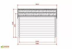 Solid Abri De Jardin P88904 28mm (388x298) -Abri et rangement boutique chalet de jardin bois brut p88904 10m2
